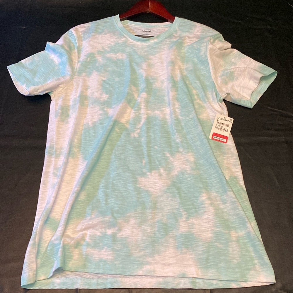 Teal steam tye-dye shirt